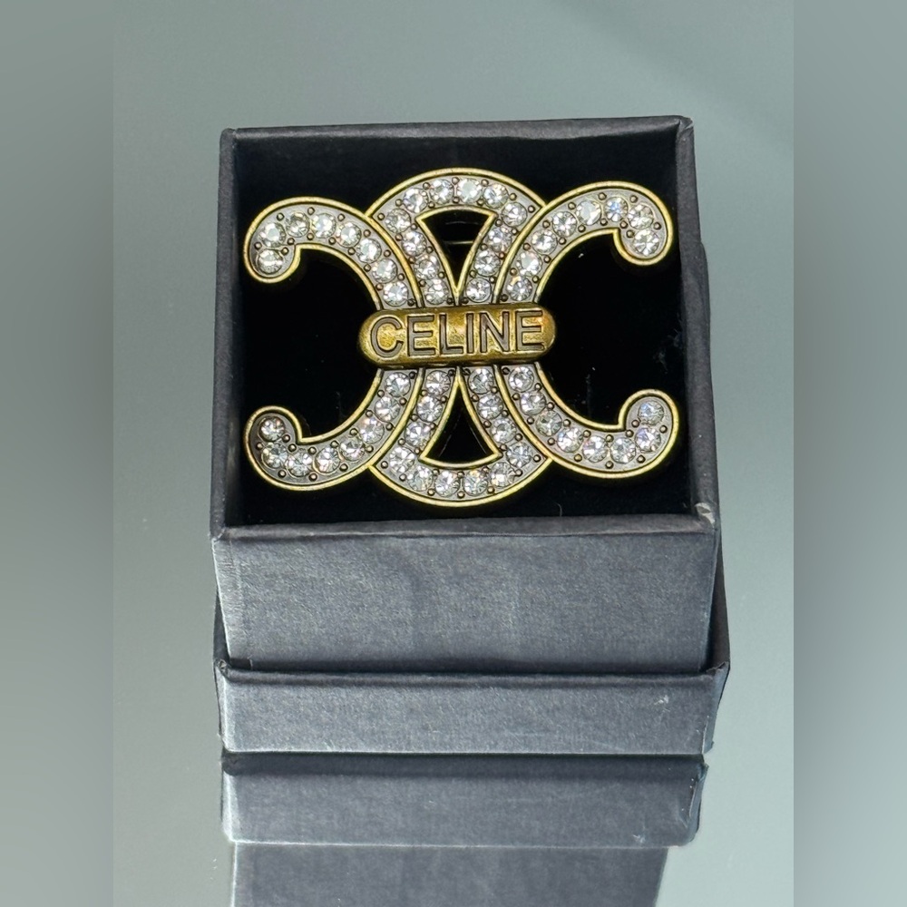 New Arrivals! Luxury Fashion Gold and Silver Crystal Brooch